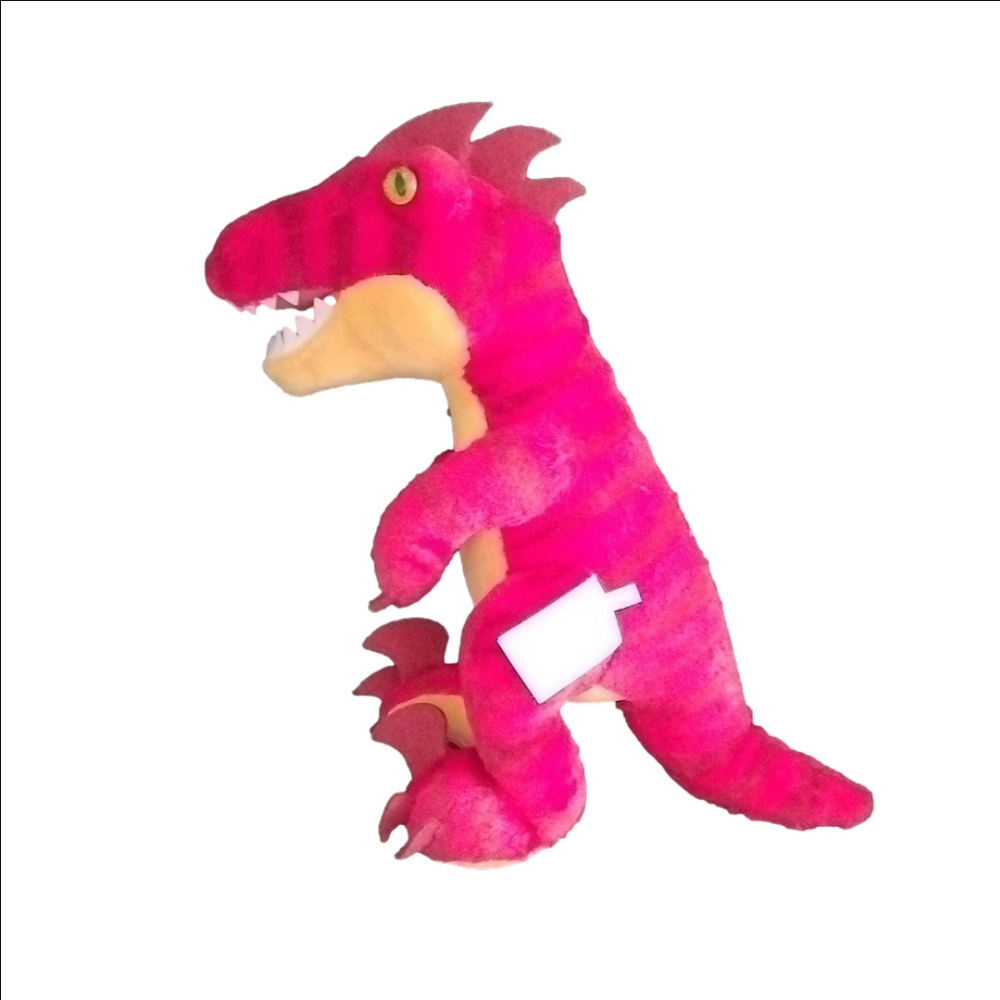 Build a Bear Red Raptor Dinosaur Plush Toy